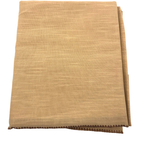 VTG Crown Manor Tablecloth 60" X 84" Brown Minimalist Cottagecore Cabin USA New - Picture 2 of 12